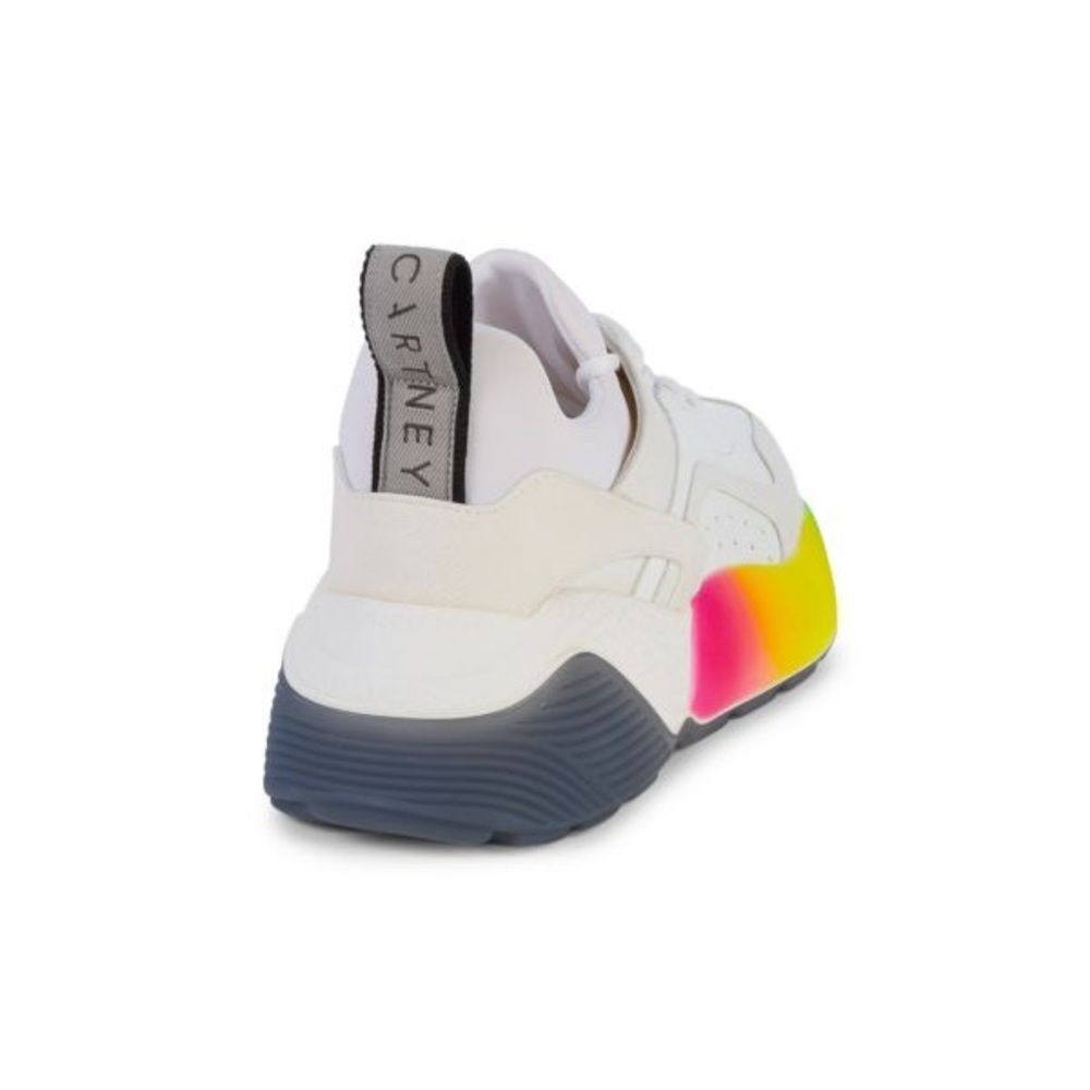 SALE!!! STELLA MCCARTNEY womens logo Rainbow chunky Sole Sneakers NWOB - Picture 3 of 12